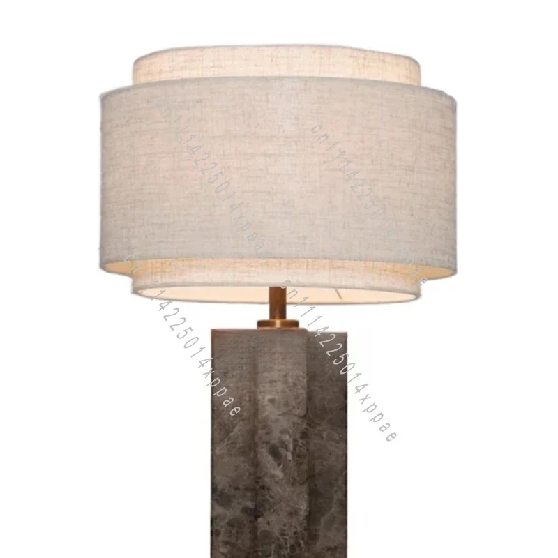 Living Room Study Bedroom Bedside Hotel Model Room Table Lamp Simple Light Luxury Marble Table Lamp Designer High Sense