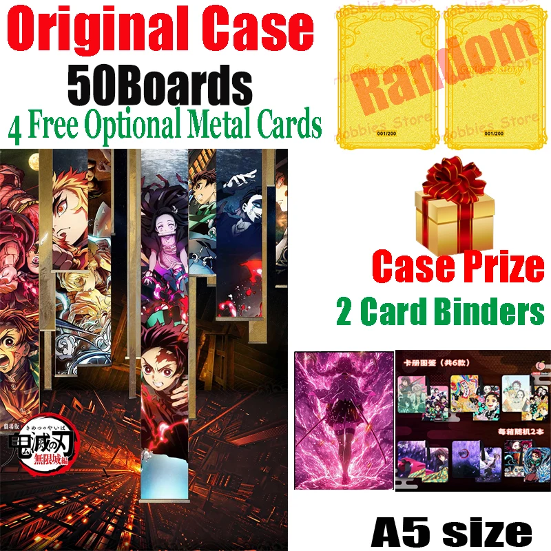 

Forbidden Fruit Culture Demon Slayer Infinite Castle Battle A5 Double-sided Acrylic Color Paper Hobby Nezuko Shinobu Game Boards