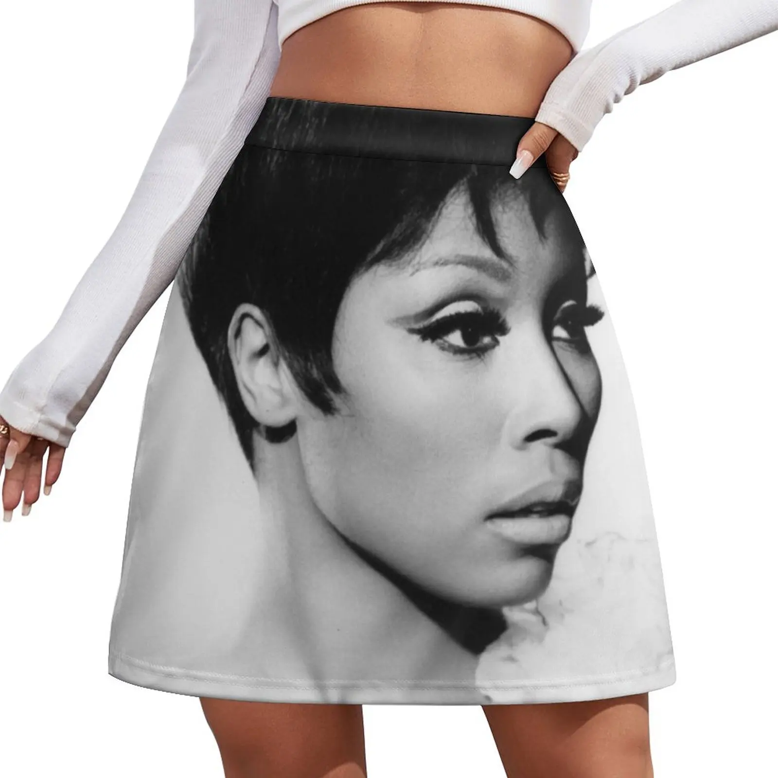 DIAHANN CARROLL T-SHIRT Minirock Koreanische Röcke Kurze Röcke bescheidene Röcke für Frauen