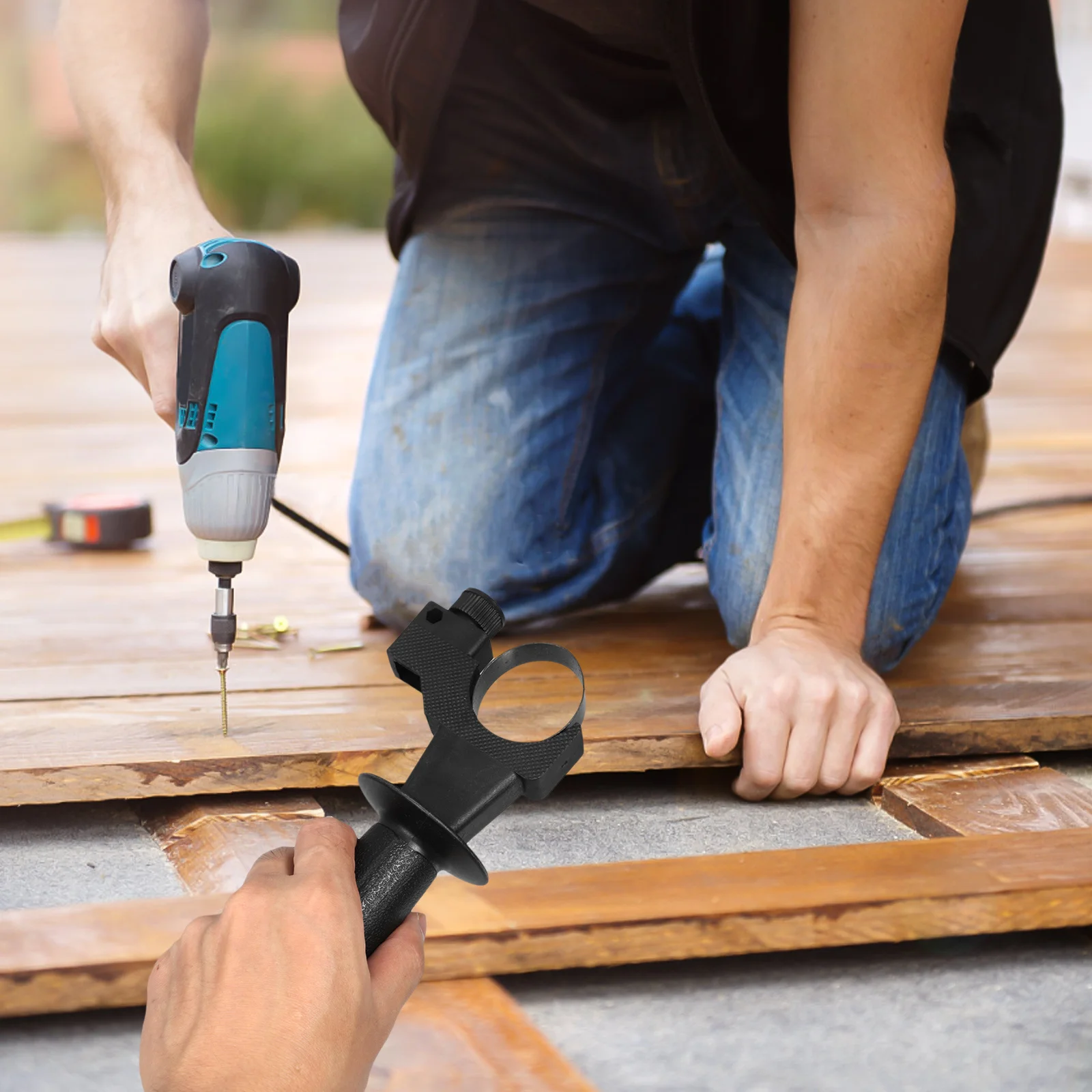 

Replaceable Impact Drill Front Handle Grip Ergonomic Electric Hammer Handle Side Grip Tool Durable Impact Drill Supply Daily Use