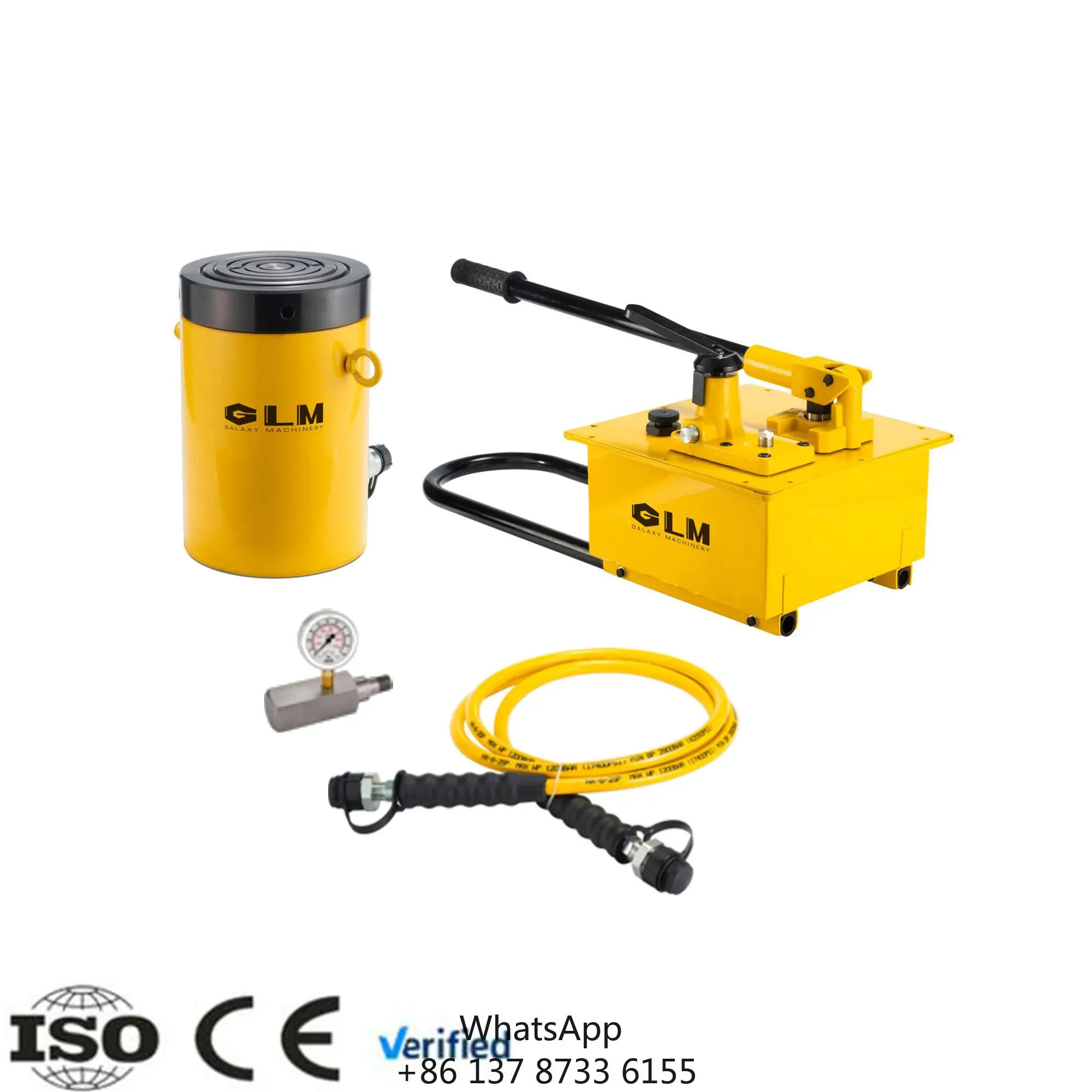 

High Performance Hard Chrome Plated Piston 50 100 200 Ton Single Acting High Tonnage Lock Nut Hydraulic Cylinder Jacks