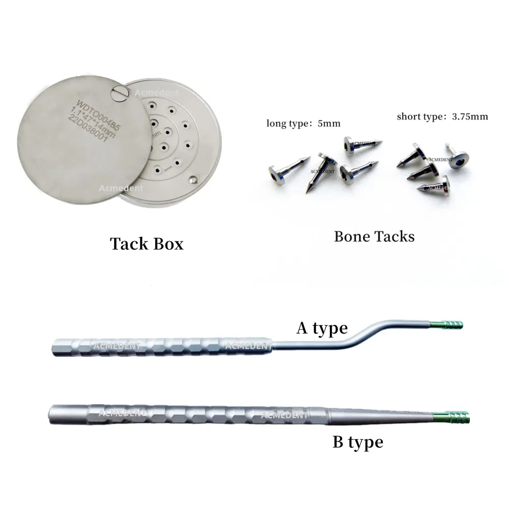 Dental Bone Tack Pins, aplicador De Fixação De Membrana, distribuidor Do Guia Do Furo GBR