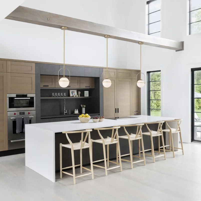 Golden Glass Ball Teto Lâmpada Pingente, Pendurado Luz, Kitchen Island, Jantar, Sala de estar, E27