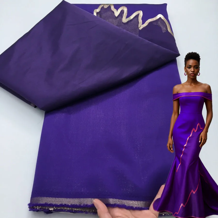 

Luxury 2025 High Quality African Organza Brocade Lace Fabric 5 Yards French Tulle Party Gown Dress Nigerian Jacquard Lace Sewing