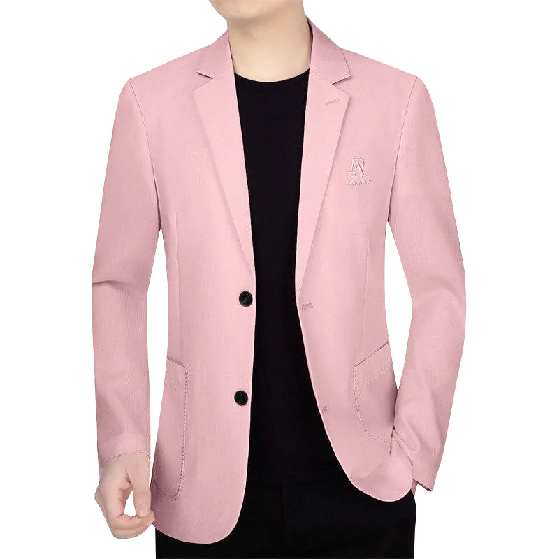 Uomo primavera abiti Casual blazer uomo Business Slim Fit abiti sottili cappotti nuova moda maschile blazer solidi giacche abbigliamento uomo 4X