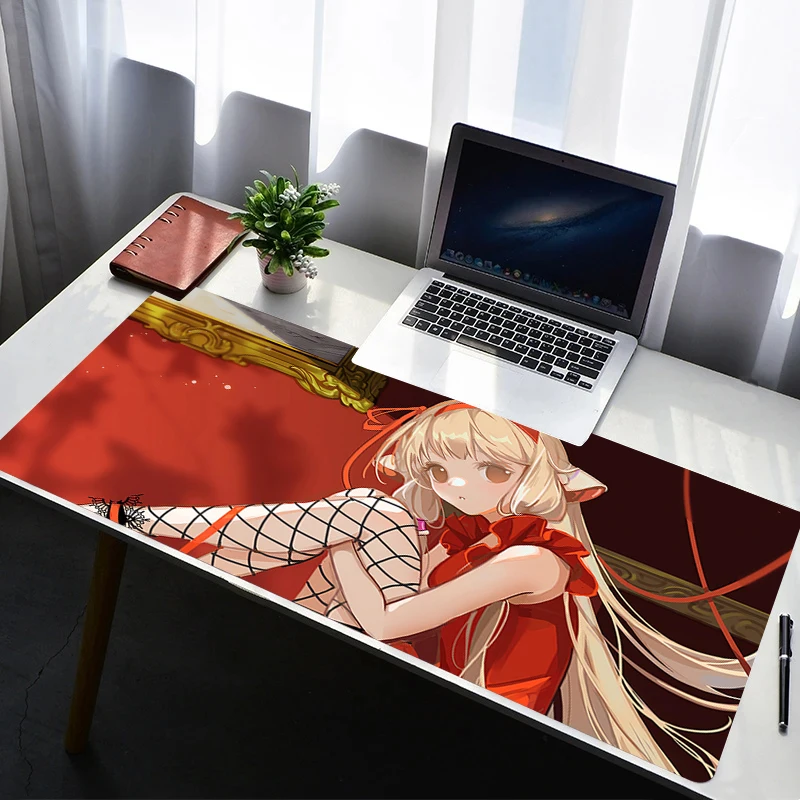 Mouse Pad PC Non Slip Rubber HD Mousepad Laptop Gamer Cabinet Keyboard Pad Office Computer Gaming Desk C-chobits Chii Mouse Mat