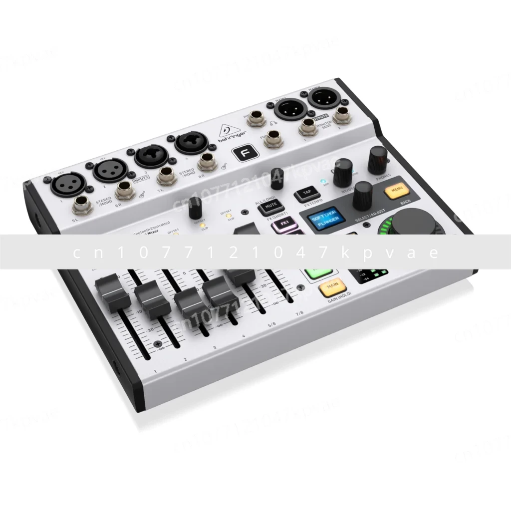 

Equipped with 48V Phantom Power Supply, BEHRINGER FLOW 8 8-input Digital Mixer USB/audio Interface