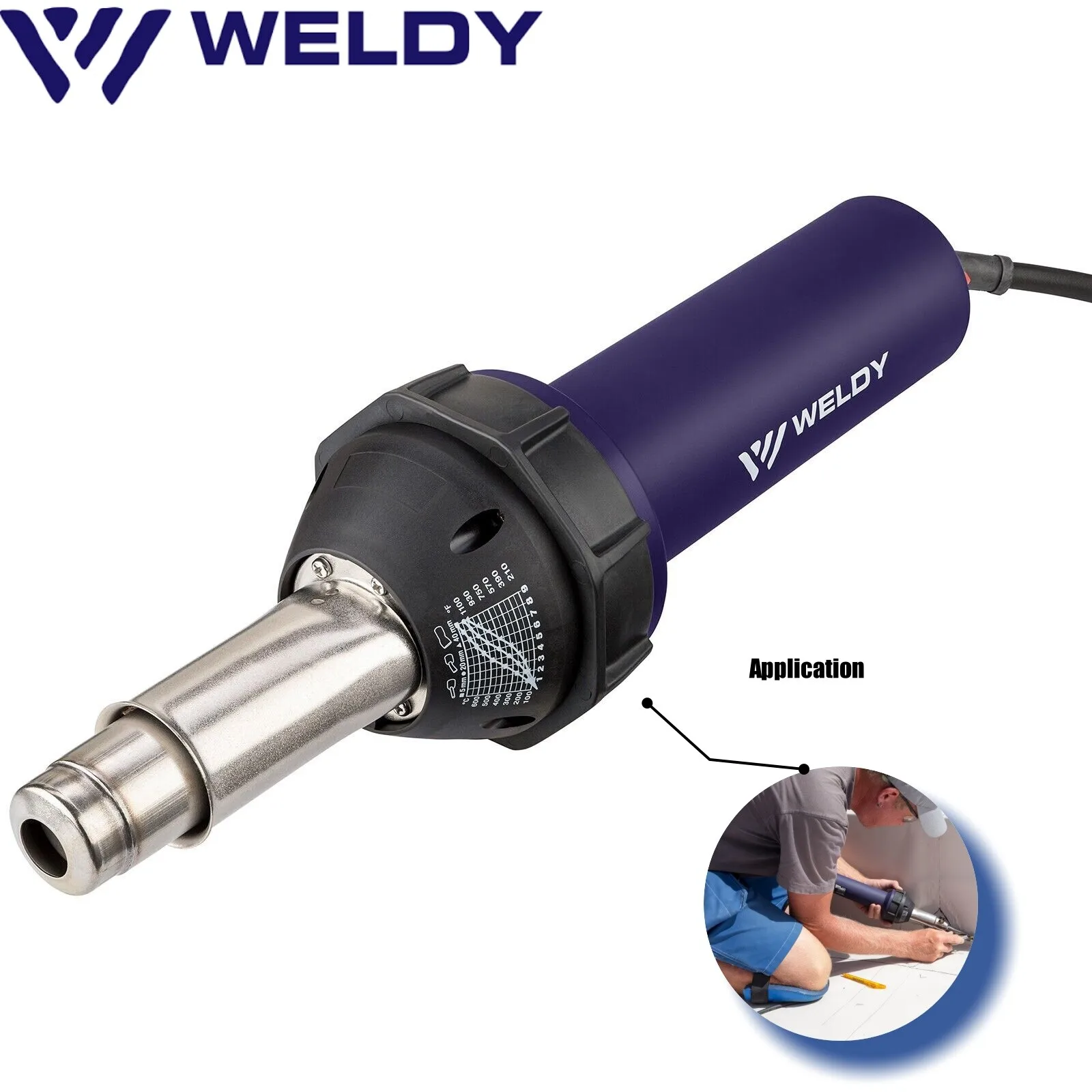 

Термофен WELDY 1600 Вт для сварки ПВХ и ТПО мембран, ручной инструмент для напольных покрытий