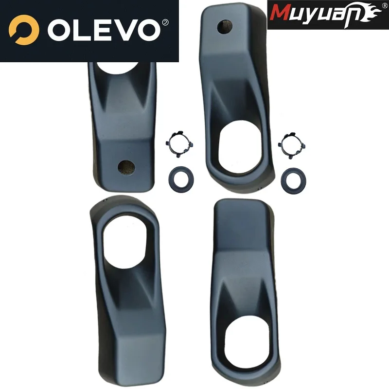 New 2pcs Front Bumper Fog Light  Cover Trim Guard for Jeep Wrangler JL 10th Anniversary Rubicon Steel Front Bumper 2018-2025 - view 2