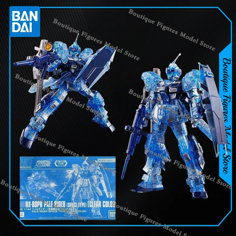 Bandai Genuine HG RX-80PR PALE RIDER AMX-018 TODESRITTER BLACK RED RIDER Anime Action Figure Assembly Collection Model Gift Toys view 5