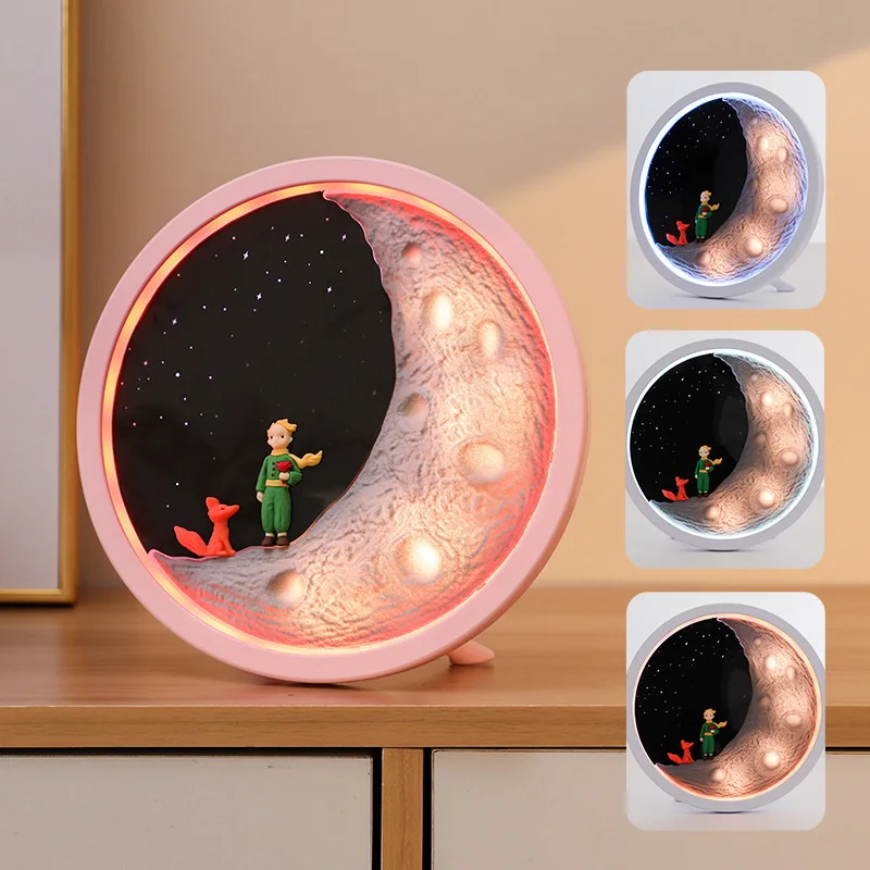 Luz Nocturna creativa encantadora y Altavoz Bluetooth, decoración del hogar, dormitorio, lámpara de mesa, adorno, regalo de cumpleaños para niños y niñas