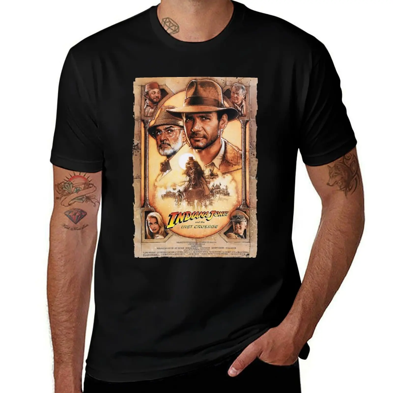 vinatge old broken poster the last T-Shirt All Weather Casual Short Sleeve T-Shirt