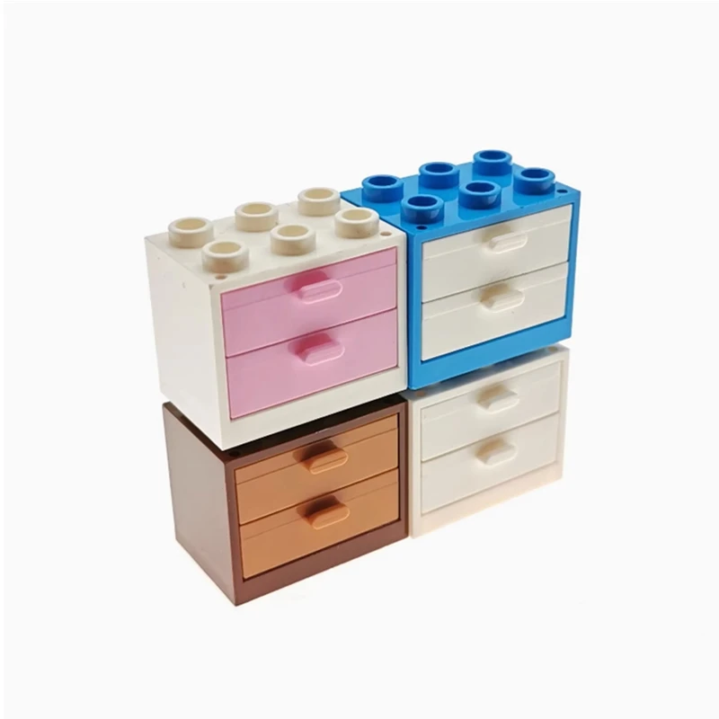 CUPBOARD 2X3X2,DOOR 3X2,DRAWER Compatible 92410 4532 4533 30125 35245 4536 Self-Locking Bricks Building Blocks Toys Accessories