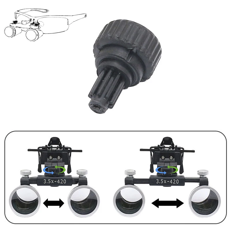 Zakrętka dentystyczna przydatne akcesoria dentystyczne do regulacji odległości między źrenicami lupa dwuokularowa stomatologicznej