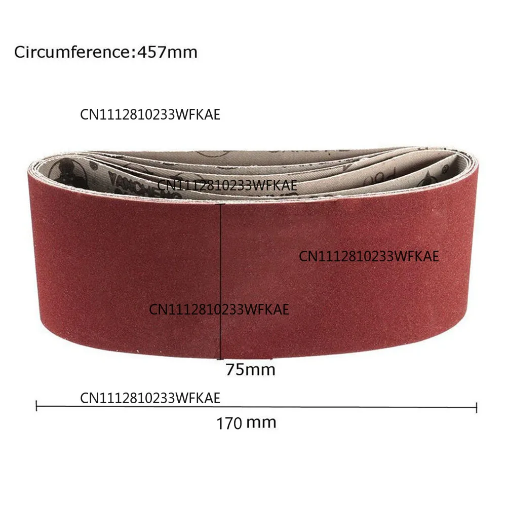 12pcs 75X457mm Sanding Belts 60/80/120/150/240/400 Grit Belt Sander Sandpaper For Belt Sander Polishing Machine Abrasive Tools