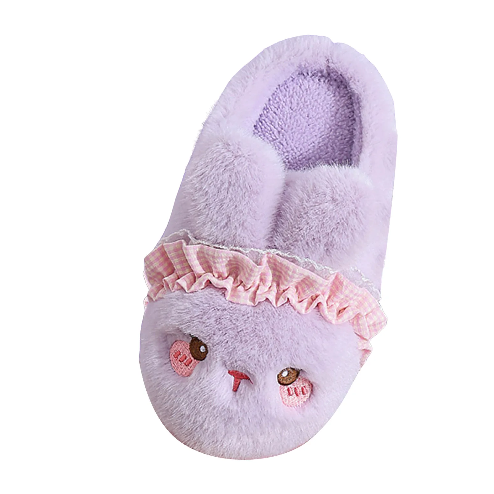 

Тапочки для детей, хлопковые тапочки, сохраняющие тепло, плюшевые тапочки с кроликом для родителей и детей, домашние плюшевые теплые детские нечеткие тапочки для детей