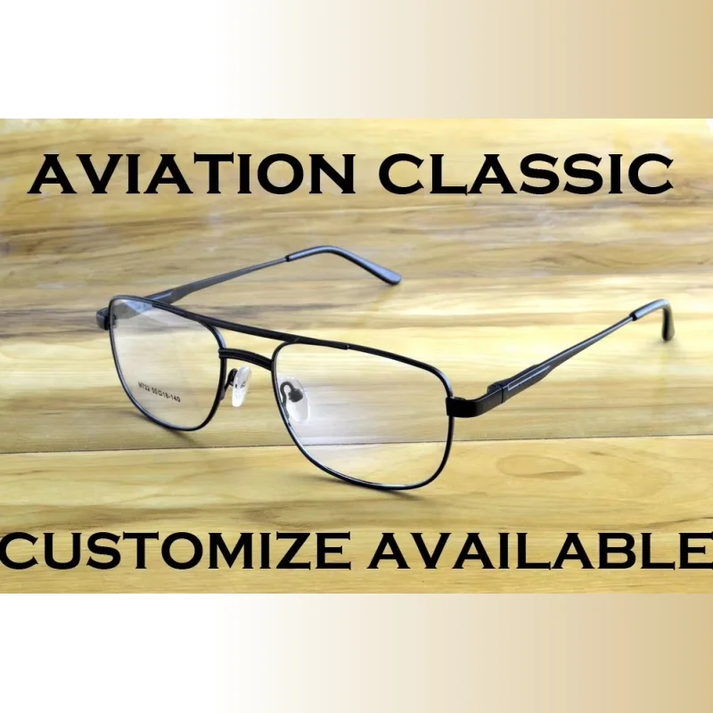 Clara Vida Progressive Multifocal Reading Glasses Designer Pilot Double Bridge Spring Hinge See Near And Far TOP 0 ADD +1 To +4