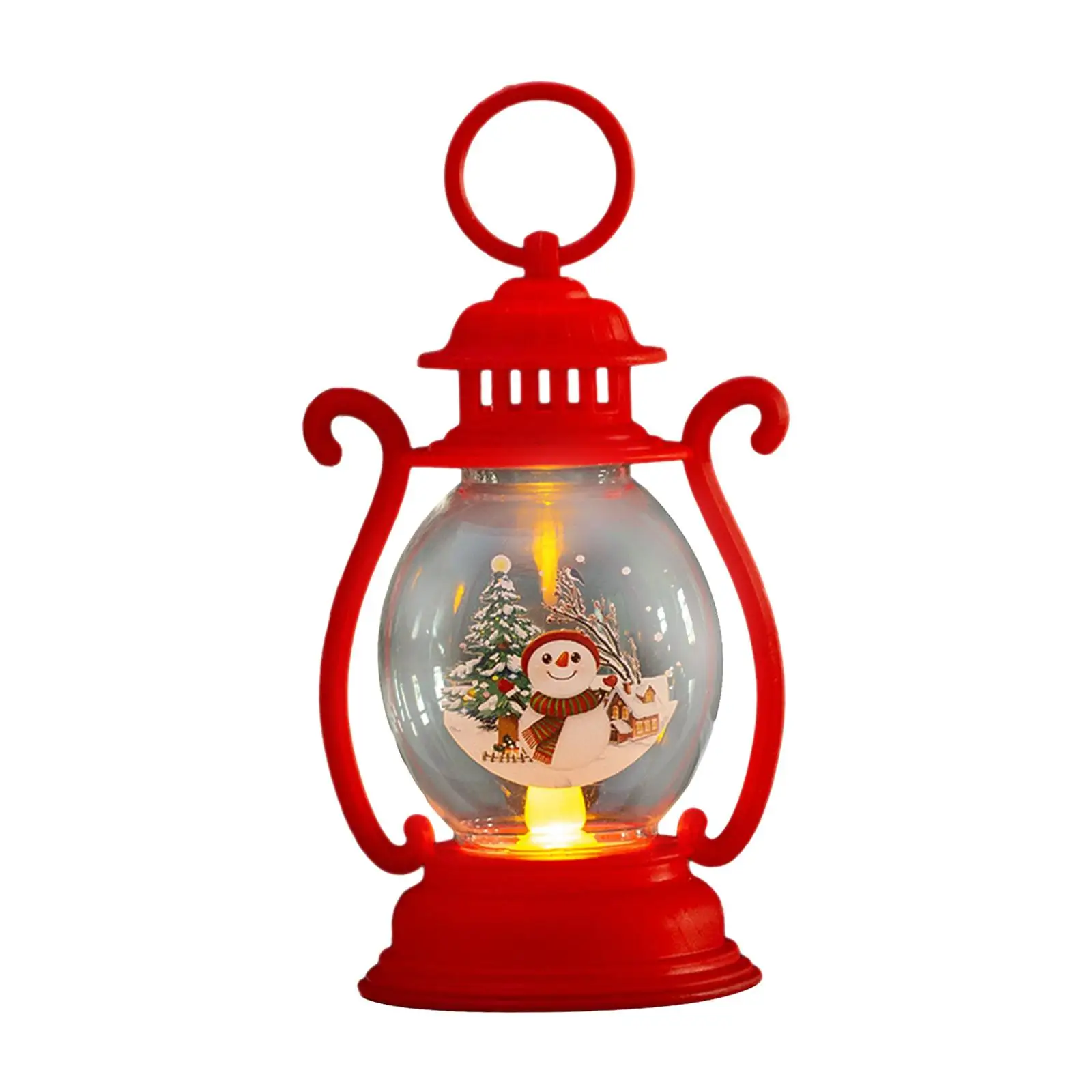 Mini Christmas Lantern LED Nightlight Children Birthday Gift Battery Operated Night Lamp for Table Desktop Fireplace Home Decor