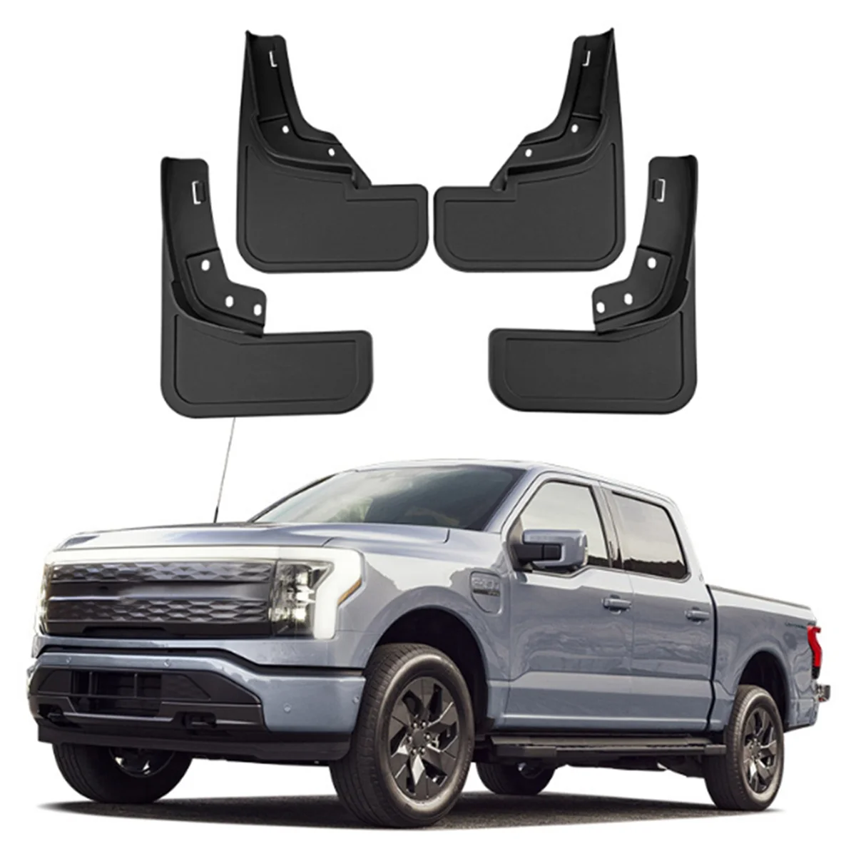 Car Mud Flaps for Ford F-150 Lightning 2021+ Mudguards Fender Mud Guard Flap Splash Flaps Accessories