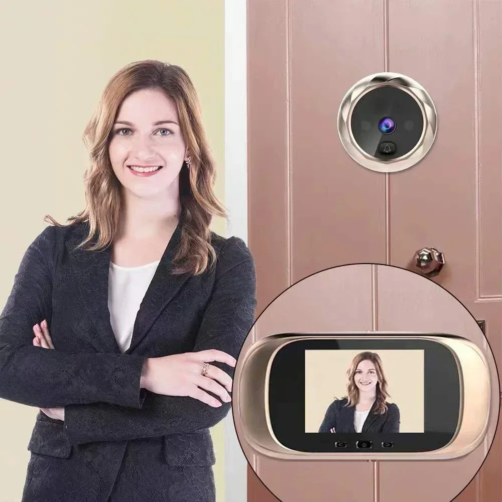 

Electronic Door Viewer Bell IR Night Camera Photo Recording Digital door Viewer Smart Peephole Doorbell Eye door Outdoor