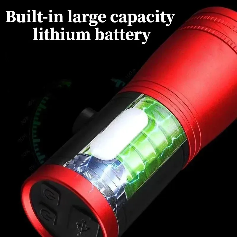 Portable Fishing Lantern Rechargeable 4 Light Source Fishing LED Flashlight Waterproof high power Night Fishing lamp for outdoor view 3