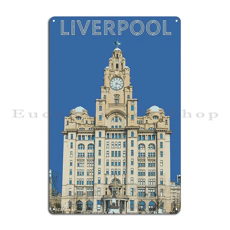 Liverpool Metal Plaque Wall Decor Vintage Club Create Garage Tin Sign Poster