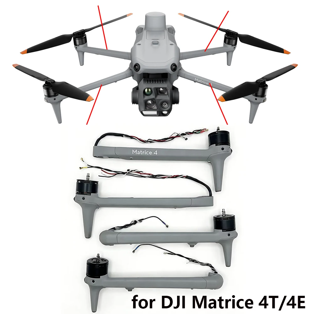 1PC Drone Motor Arm for DJI Matrice 4T/4E Front/Rear Left/Right Motor Arms Spare Parts Drone Replacement Leg Bracket Accessories