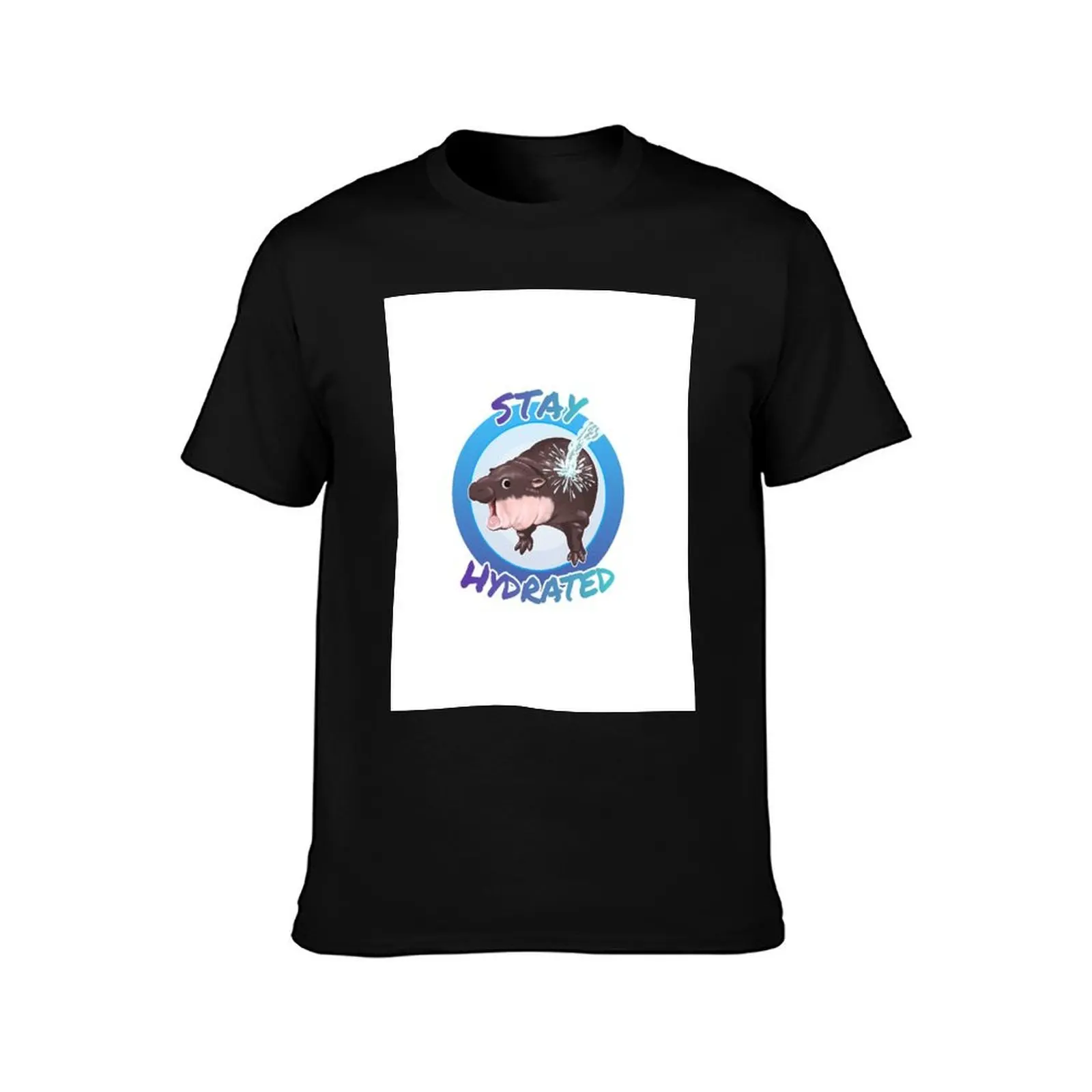Moo Deng baby hippo Stay hydrated T-Shirt Performance Workout Short Sleeve Tee T-Shirt