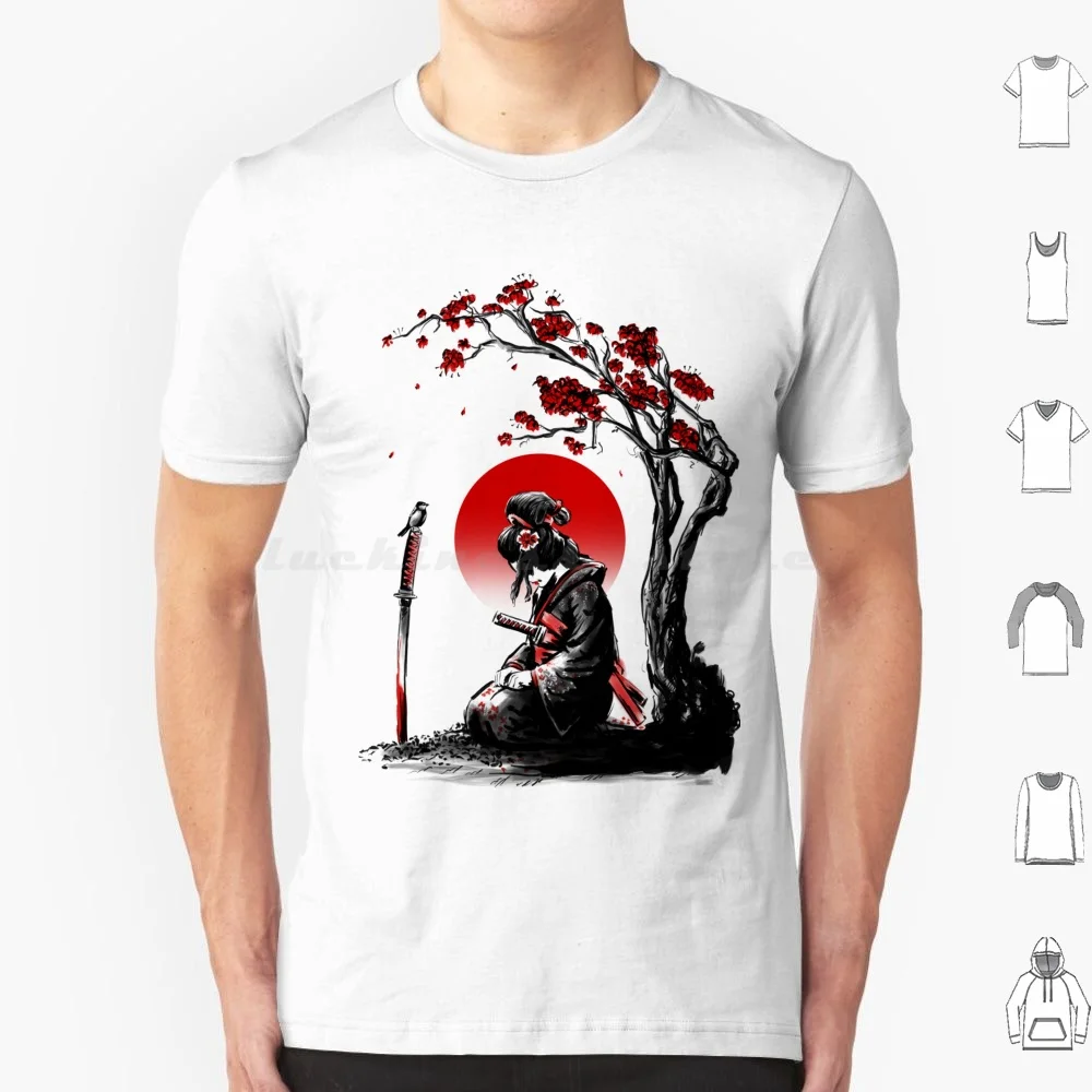 Onna Bugeisha T Shirt Men Women Kids 6xl Ronin Geisha Japan Japanese Sumi E Ink Tree Red Sun Anime Sleeve