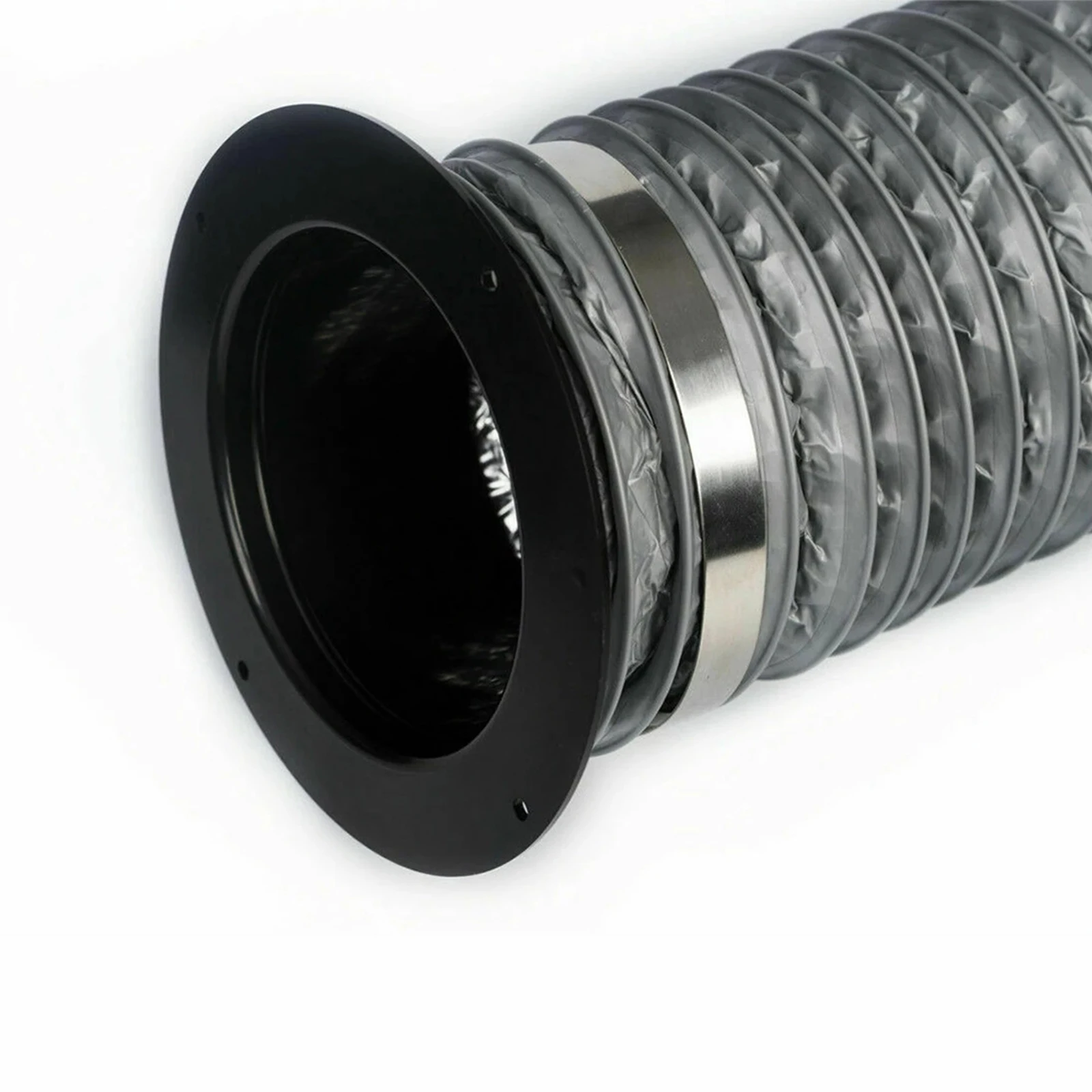 100-150mm ABS Round Pipe Flange Seat Aluminum Tube Air Ventilation Hose Connector Exhaust Duct Fresh Air System Vent Hardware