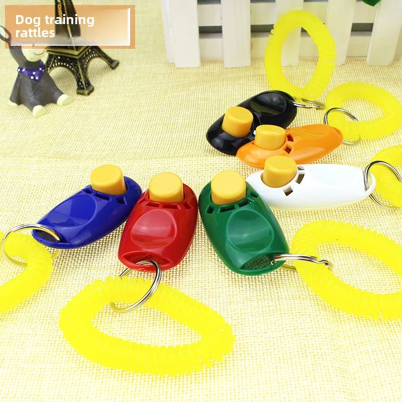 

Pet Training Clicker Pet Clicker Adjustable Sound Key Chain and Wrist Strap Dog Accessories Pet Dog Supplies