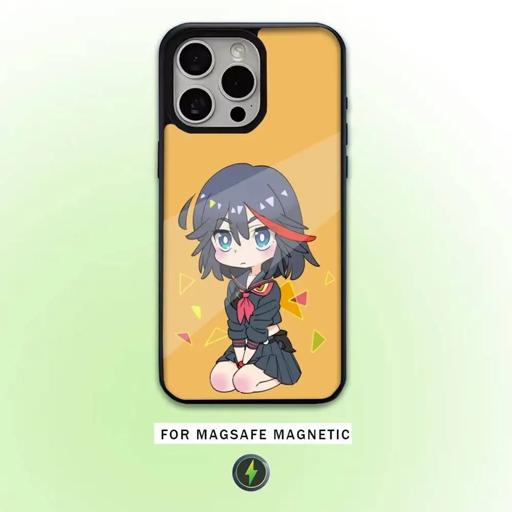 Funda de teléfono Anime K-Kill La Kill para iPhone17,16,15,14,13,12,11 Plus,Pro Max, carga inalámbrica magnética Magsafe
