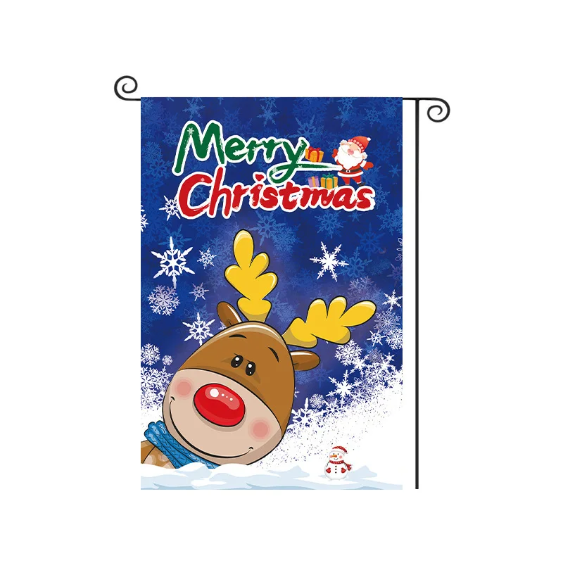 Christmas Garden Flags, Suitable for Outdoor  for Garden and Entrance Decoration 12inx18in As Well As Home Decoration Gifts.