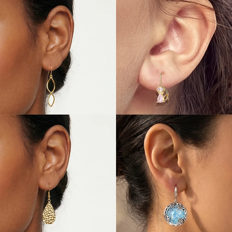 925 Sterling Silber Hängeohrringe Erdbeere Mond Kolibri Kleeblatt Libelle Ozean für Frauen Mädchen Geburtstag Schmuck Geschenk – Detail 5