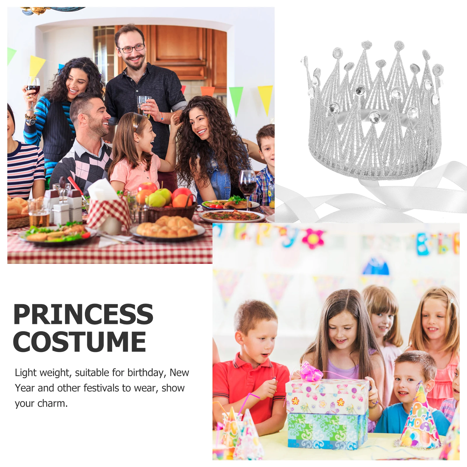 

Lovely Baby Girl Princess Party Birthday With Ribbon Toddler Headband Kids Fashion Hair Accessories Tiaras For Kids Girl Toddler