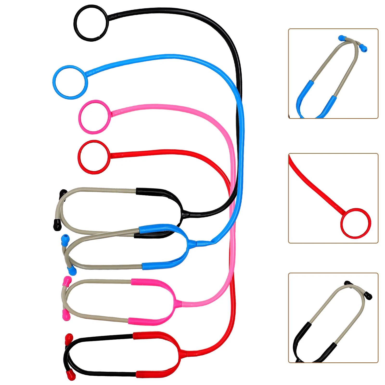 4pcs Kids Stethoscope Simulation Nursing Role Play Doctor Game Set For Children Realistic Medical Learning Tool Pretend Play