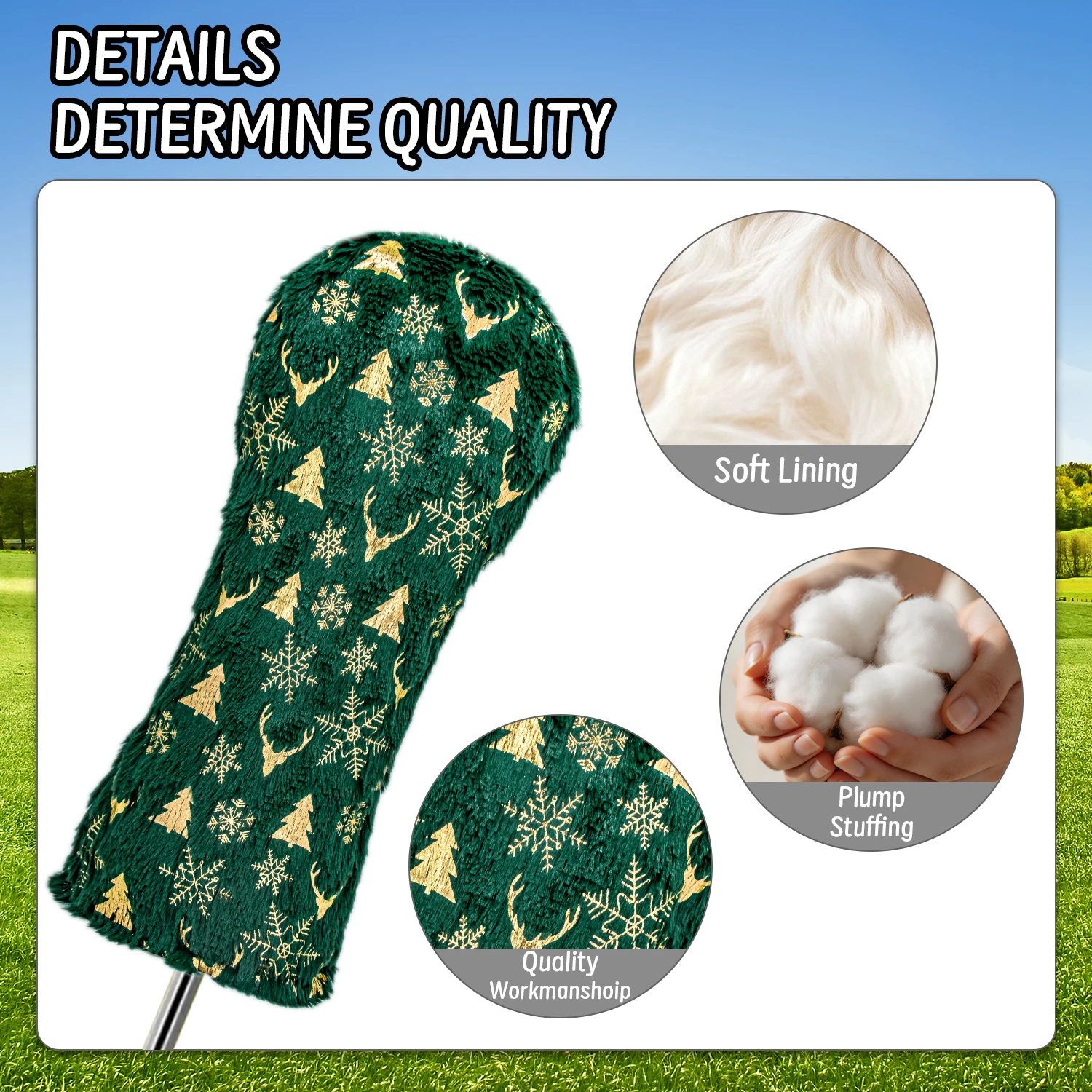 1pc/3pcs/4pcs Plush Golf Wood  - Golf Driver review and price