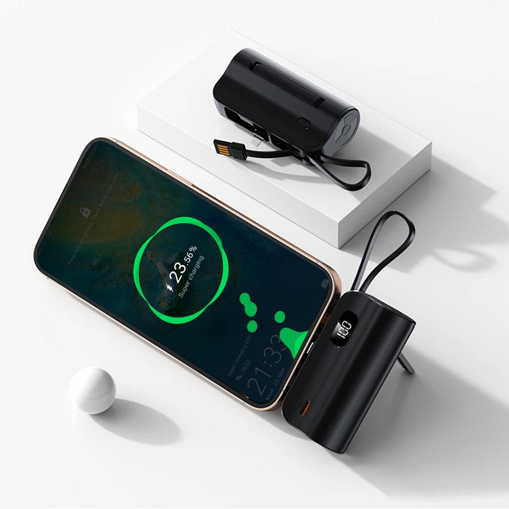 1 x 21700 Mini-Powerbank-Gehäuse, DIY-Handy-Stromversorgung, Batteriebox-Set, kostenloses Schweißen, Typ C, für Smartphones, keine Batterie im Lieferumfang enthalten