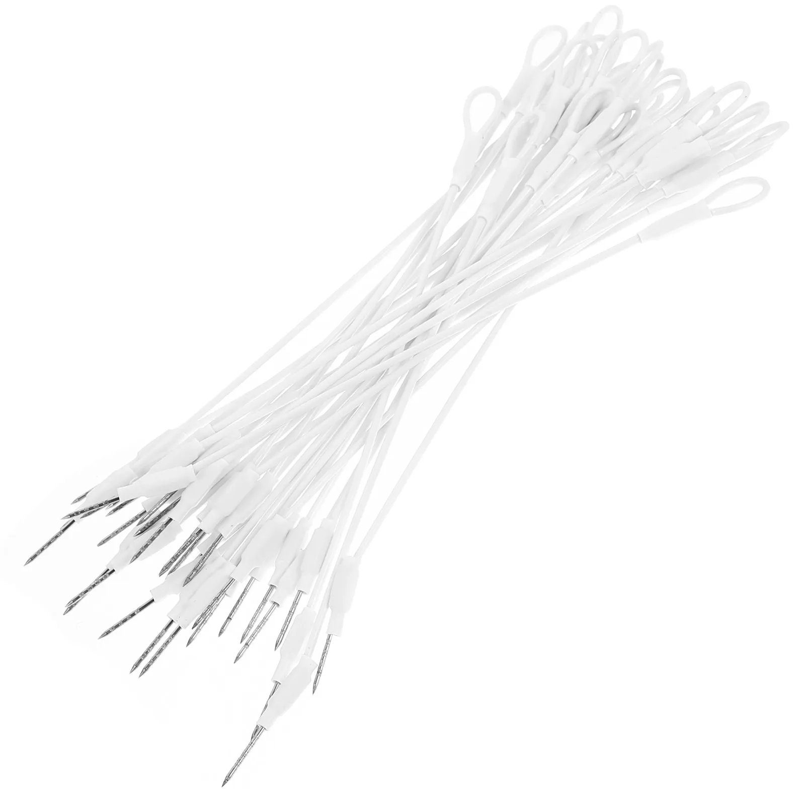 100Pcs Loss Prevention Anti-Theft Wire Security Lanyards Loop for Clothes Shoes Compatible with Magnetic Tags Security Lanyards