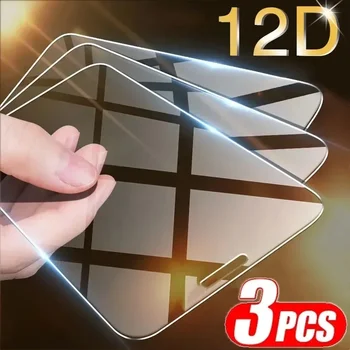 3Pcs Tempered Glass for iPhone 14 13 12 11 15 Pro Max Mini Screen Protector for iPhone 17 XR XS MAX 7 8 Plus 16 Protective Glass 1