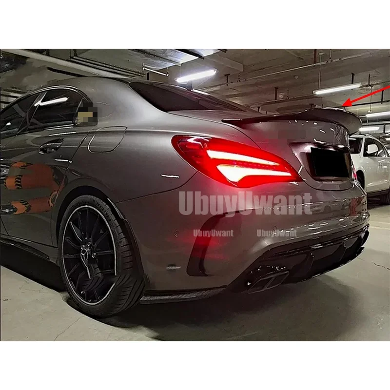 For Hot Sale Benz CLA W117 CLA180 CLA200 CLA250 CLA260 Carbon Fiber Rear Trunk Wing Spoiler CLA45 PSM Style 2014 - UP