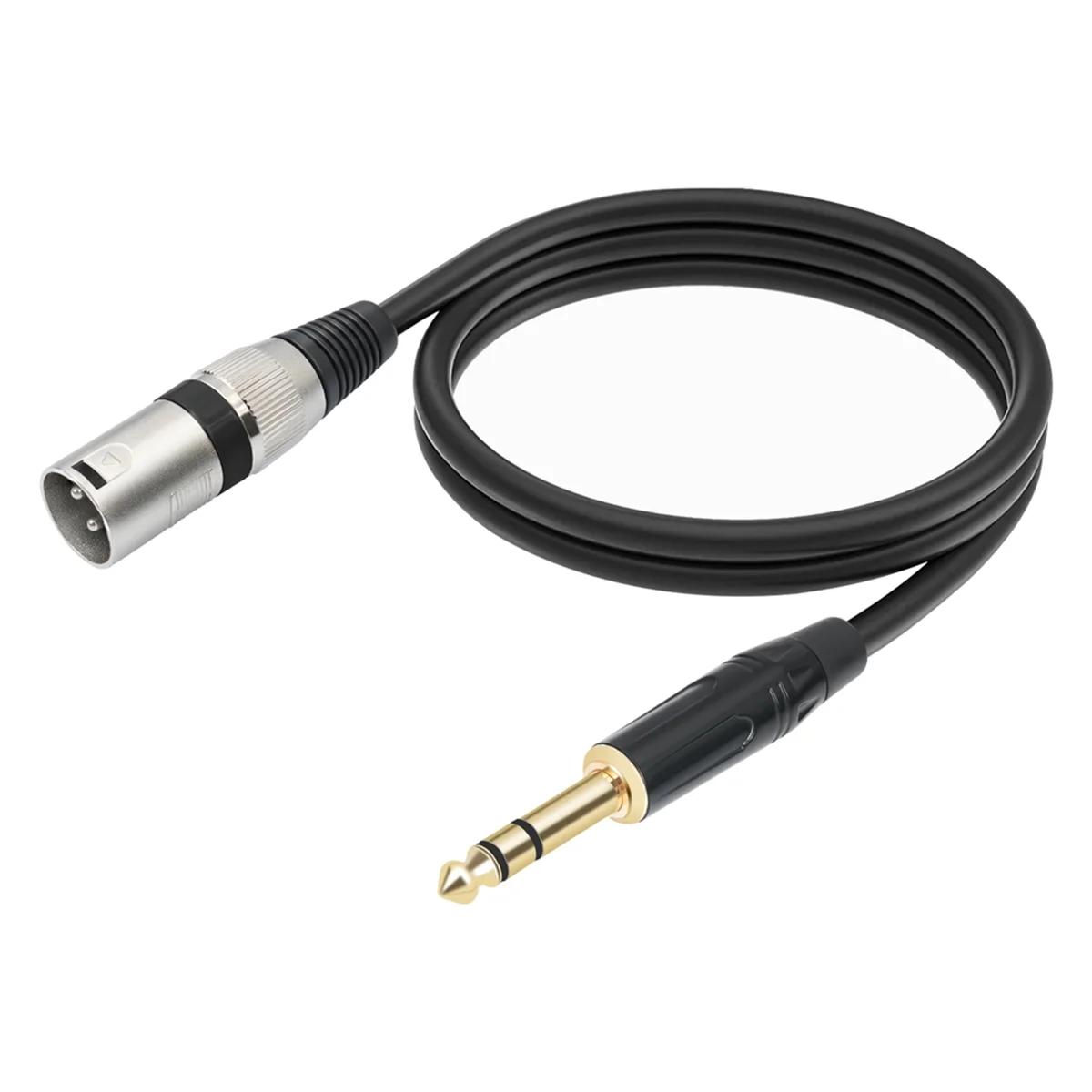 1/4 Inch to XLR Male Balanced Signal Interconnect Cable 6.35mm to XLR Patch Cable Microphone Balanced Cable 100cm