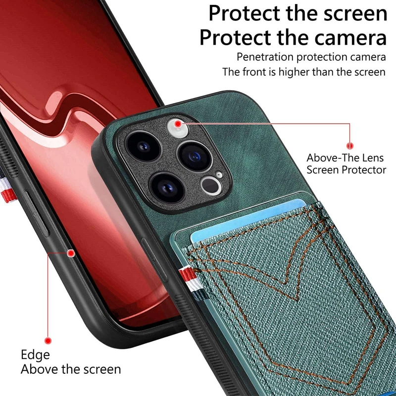 เคสโทรศัพท์แบบกระเป๋าใส่บัตรลายคาวบอย เหมาะสำหรับ Samsung Galaxy S25 S24 S23 S22 Ultra A53 A55 A56 S23FE รุ่นบางเฉียบ