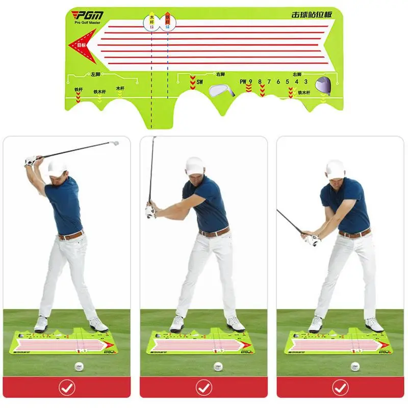 Polymères d'entraînement de golf en caoutchouc, gril astronomique, coussin d'assistance à la position de golf, outils d'entraînement de swing, position coordonnante, fournitures de ration