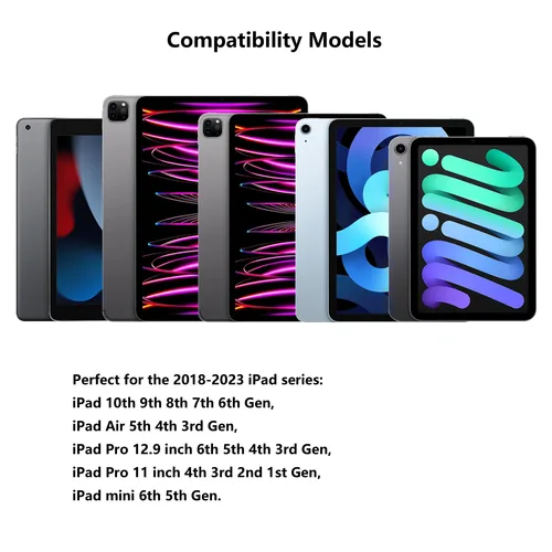 Imagen 2 del producto Lápiz óptico para Apple Pencil para iPad 2018-2025 10th 9th 8th 7th 6th Air 5th 4th 3rd Pro 12,9 11 pulgadas Mini 6 5 Palm Rejection