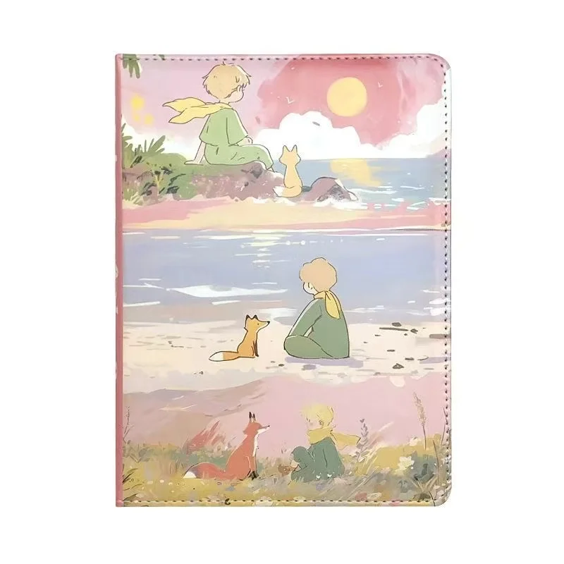 B6 Little Prince Pink Beach Notebook, Colorful Inner Pages, Aesthetic Rose Diary, Cute Hardcover Journal, Student Hand‑Account