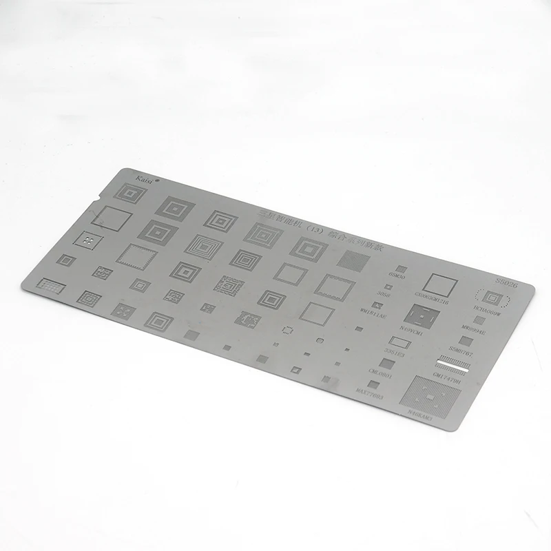 3pcs Universal BGA Stencils For Samsung HTC Huawei Android MTK Directly Heated BGA Reballing Stencils Kit for Rework Station