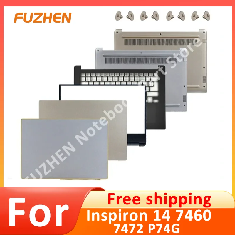 

NEW Laptop Case For Inspiron 14 7460 7472 P74G Replace LCD Back Cover /Front Bezel /Palmrest / Battom Case /Hinge