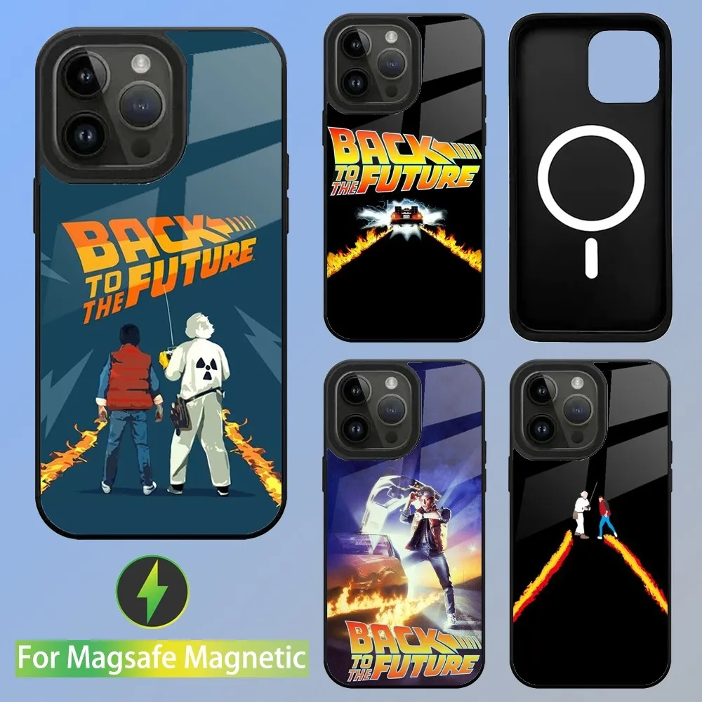 

Movie B-Back To The F-Future Phone Case For iPhone 15,14,13,12,11,Plus,Pro,Max Mini Magsafe Magnetic Wireless Charging