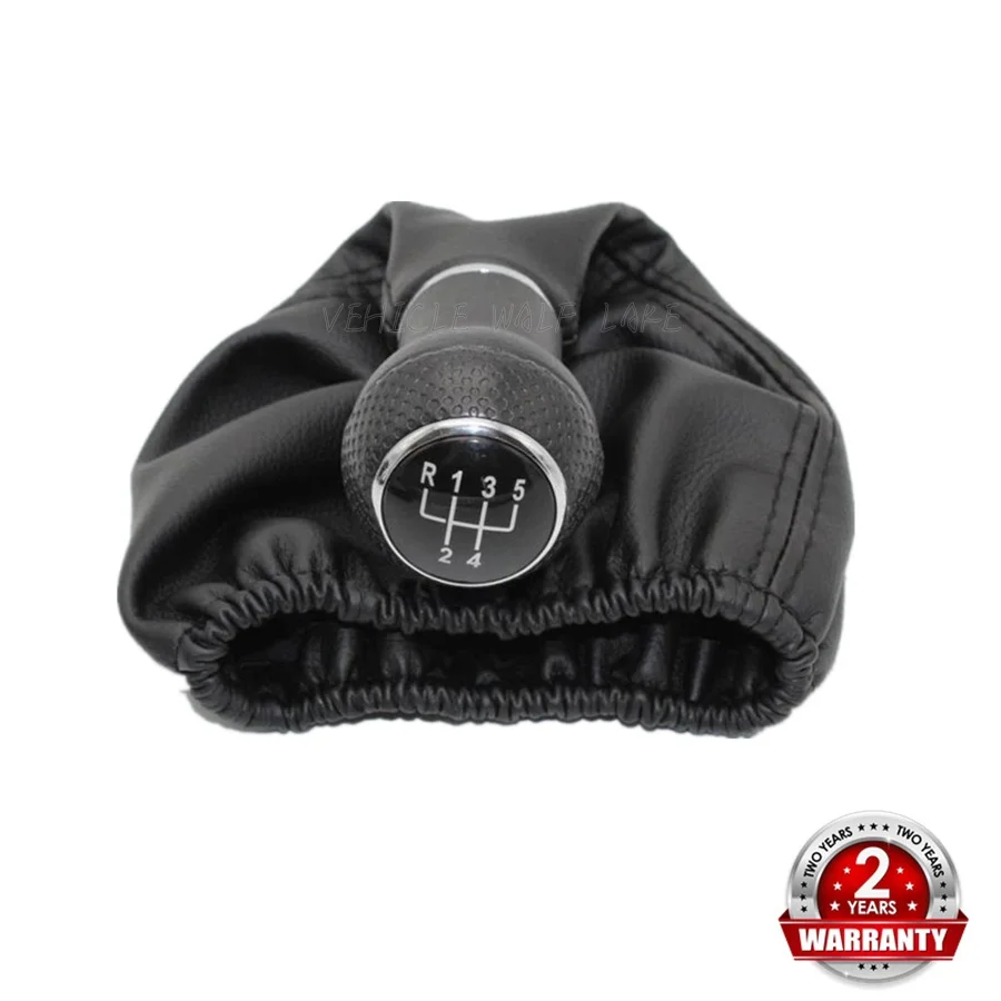 5 Speed Car Gear Shift Knob Leather Boot For VW  LUPO 6X1 1999 2000 2001 2002 2003 2004 2005 2006 New